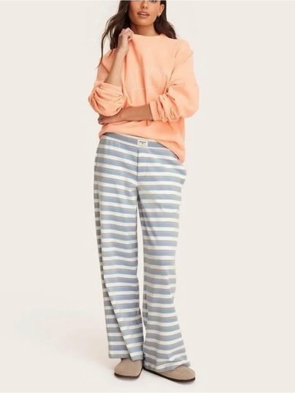 Parke Target Collab Pants Blue/Peach Stripe Size 2XL NWOT